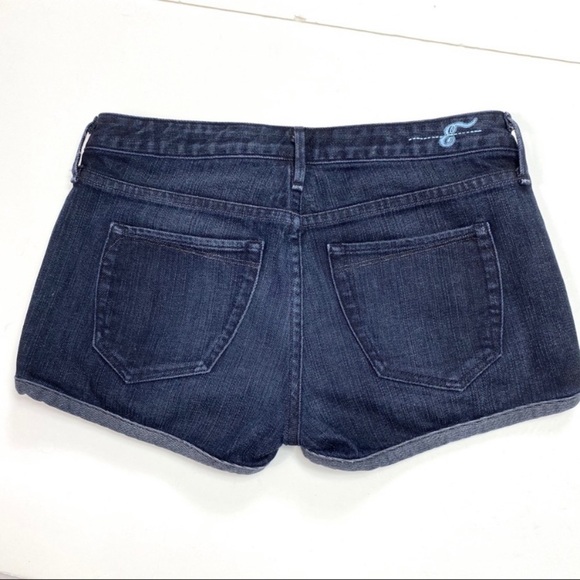 NWOT Earnest Sewn Denim Shorts Dark Indigo - Picture 8 of 8